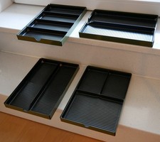 USM Haller Schubladeneinsatz, Materialeinsatz, Rollcontainer / Auszug, OLIVGRÜN