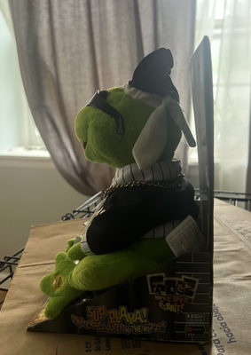 Gemmy Frogz Rock Rap It Ribbit Hip Hop Frog Singing Plush Livin