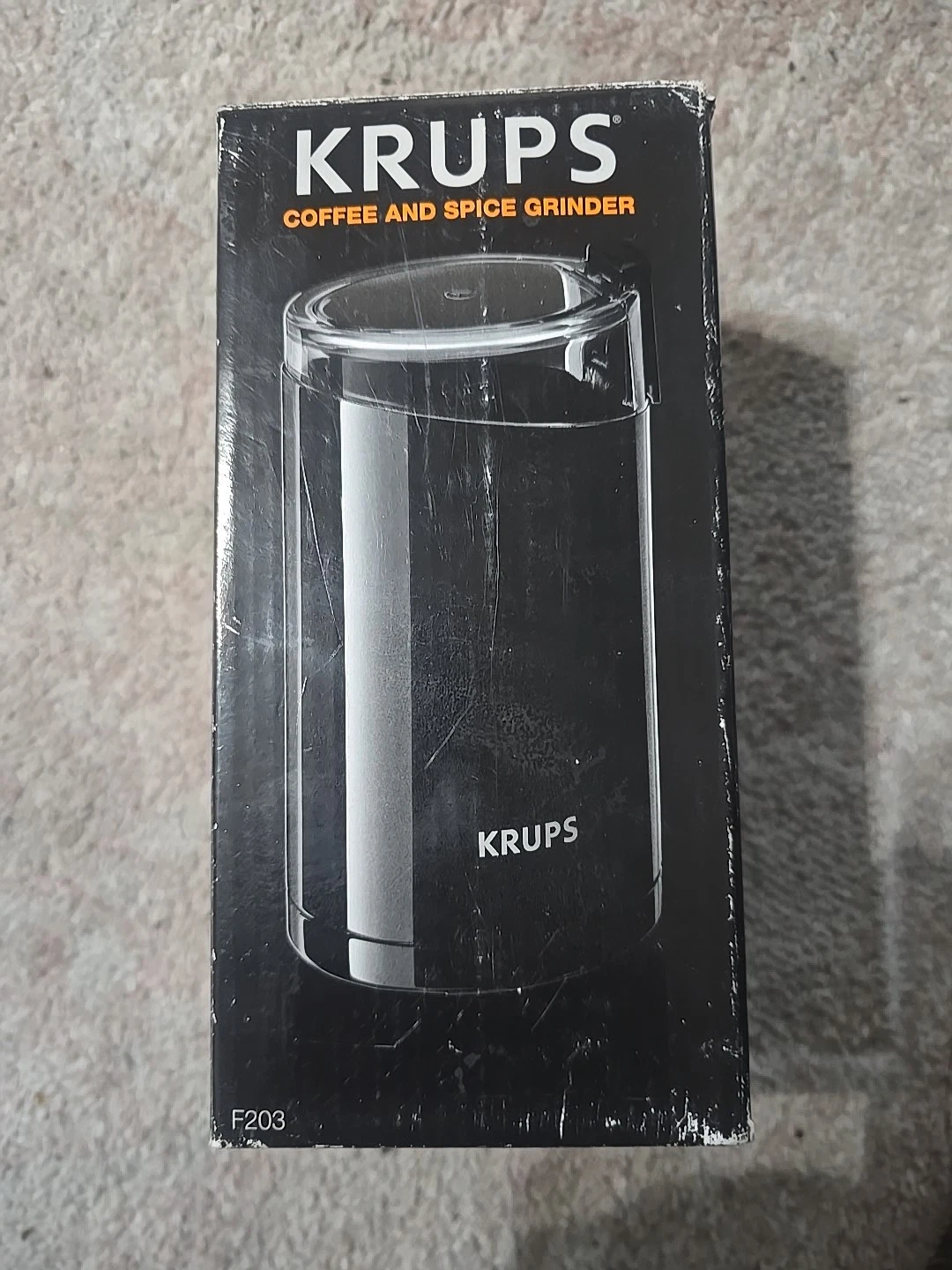 Krups F2034251 Electric Blade Coffee Spice Grinder 200w Stainless Open Box