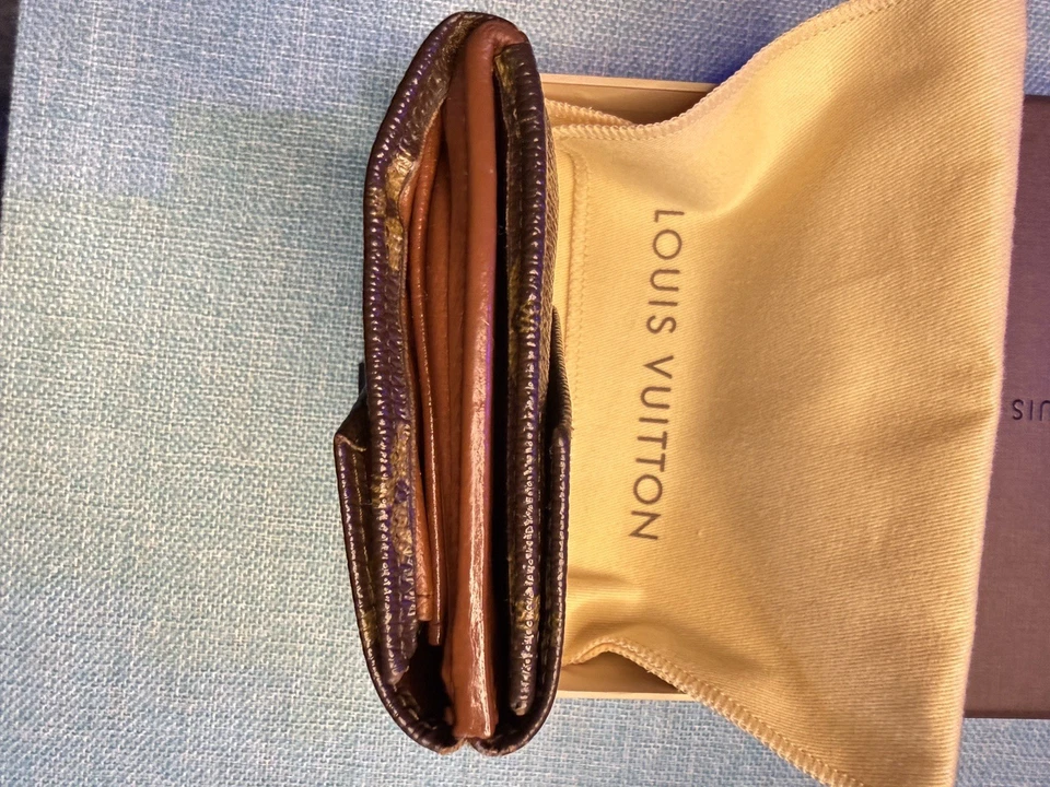 Auténtica billetera Louis Vuitton LV 1988 vintage con monograma Elise Foto 3 de 4