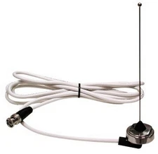 Racing Electronics RE511-U Stingray Roof Mount Antenna - 6 Inch Tall, Stainless