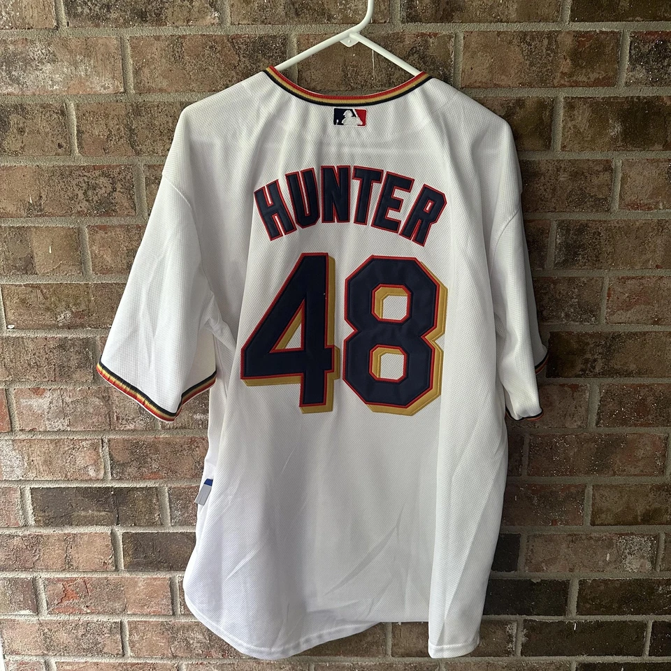 Minnesota Twins Jersey Mens Size 48 White MLB Baseball Torii Hunter Majestic - Image 2 of 4