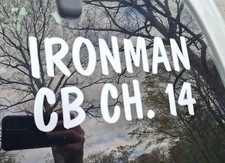 CB Radio Handle  Frequency Window Decal, see description