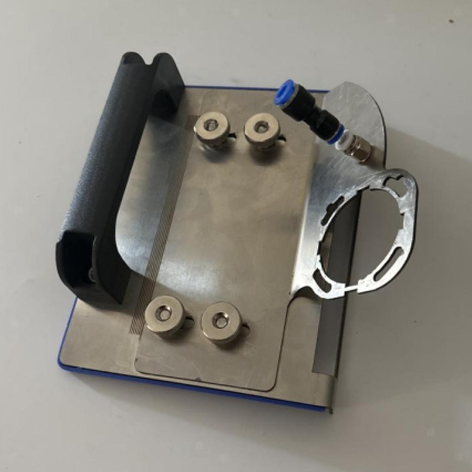 Utensile Per Smussatura Piastrelle A 45° - Per Smerigliatrice Angolare, Con Supporto Regolabile E Tubo Dell'acqua - Foto 8