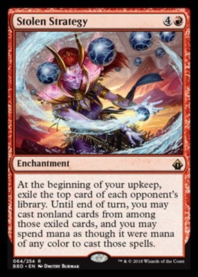 x1 Stolen Strategy R MTG Battlebond M/NM, English