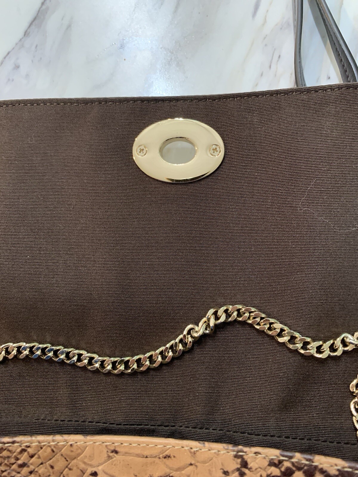 Coach Mini Ruby Leather Python Embossed Crossbody… - image 9