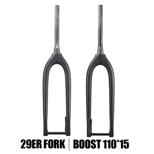 AIRWOLF Carbon 29er Boost MTB Rigid Fork 15*110mm Disc Brake Tapered Mountain - Picture 9 of 33