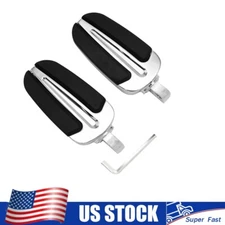 Classic Pegs 10MM Mounts Foot Pegs Front Rear Footrest For Harley Dyna Low Rider