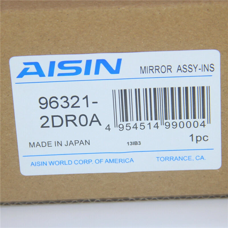 AISIN New Interior Rear View Mirror for Nissan Altima Armada Frontier Maxima - Image 2 of 4
