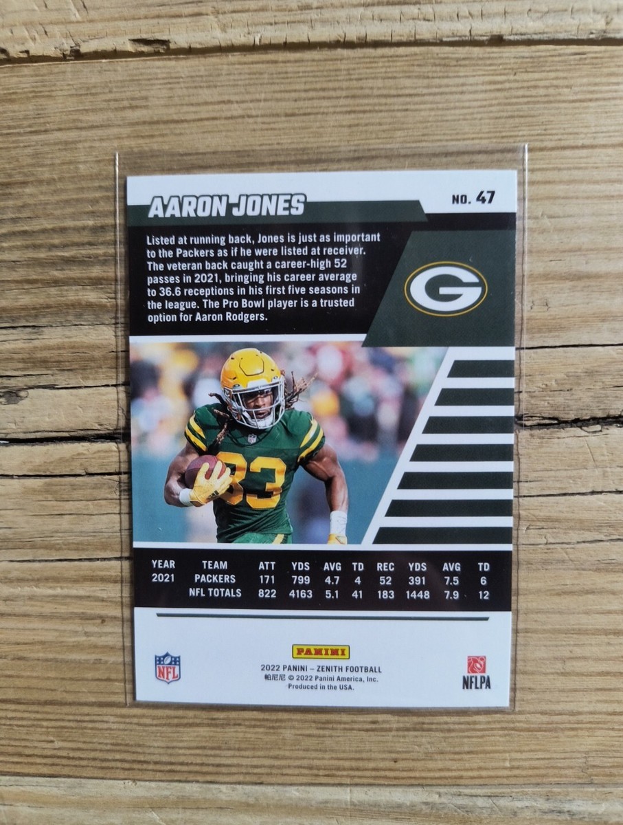 2022 Panini Zenith Base Aaron Jones #47 Packers Football