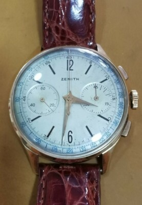 Zenith Uhr Chronograph Roségold Gold Cal 156 D