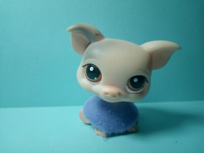 Littlest Pet Shop LPS #259 – Cochon Avec Accessoire, Occasion Mais En Bon état