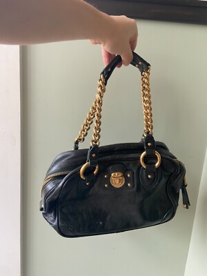 【Y2K】Marc by Marc Jacobs leather bag 00S Marc Jacobs Vintage Leather y2k Satchel Pocket Shoulder Bag