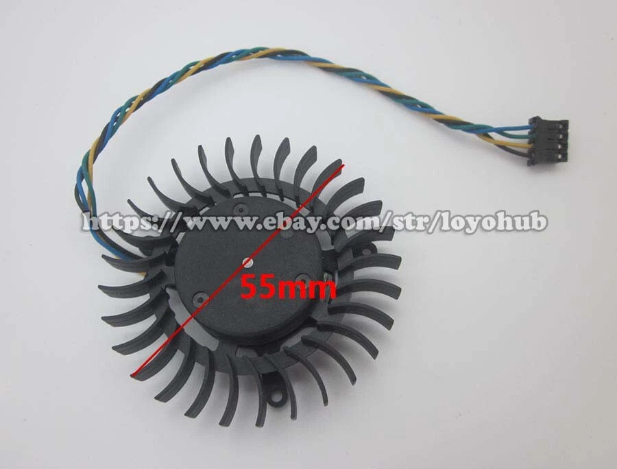New Protechnic MGT6012YR-W10 Graphics card Cooling fan DC 12V 0.3A 4Wire 4-Pin - Image 2 of 4