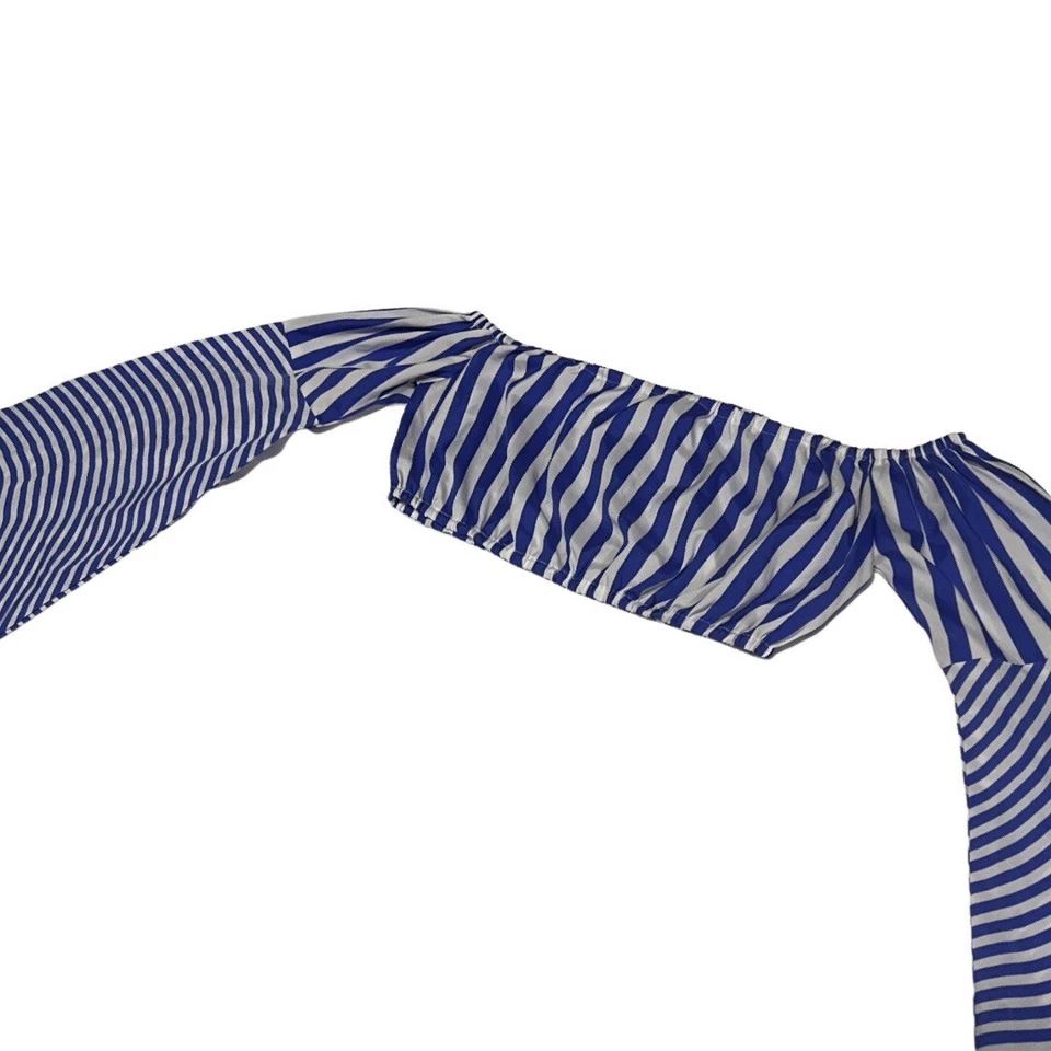 Женский укороченный топ с рукавами-раструбами NASTY GAL — размер 4 - Изображение 2 из 3