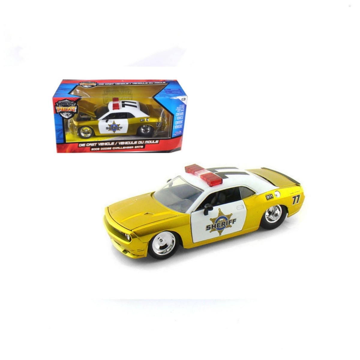 96460 1/24 Jada Toys 2008 Dodge Challenger SRT8 / Sheriff Car. 1