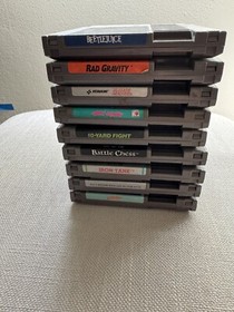 Nintendo NES Game Lot - 9 Games incl Beetlejuice, Rad Gravity - Tested Authentic