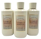 NEW Bath & Body Works Lot of 3 Bottles Vanilla Romance Body Wash Shower 10 oz