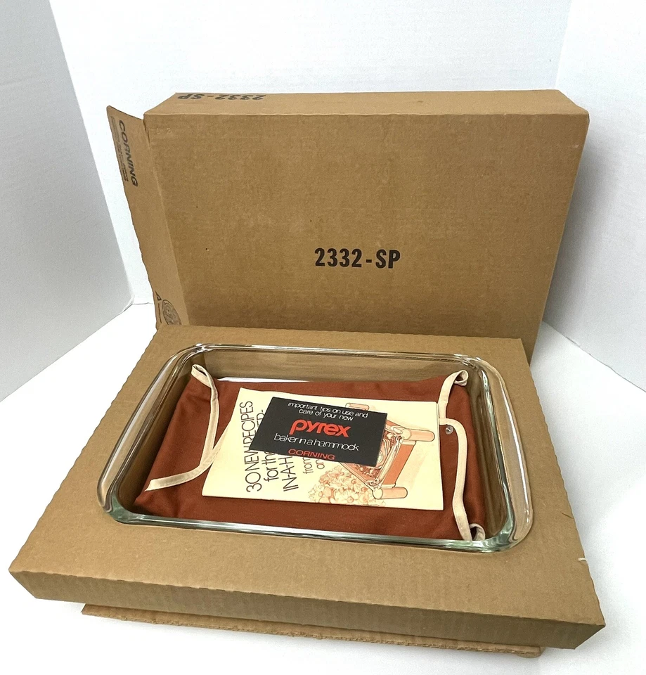Vintage Corning Baker in a Hammock 3 QT PYREX Oblong Dish 13” x 9” - NEW w/Box - Image 2 of 4