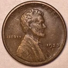 1923-S Lincoln Wheat Cent Extremely Fine XF Coin #20837
