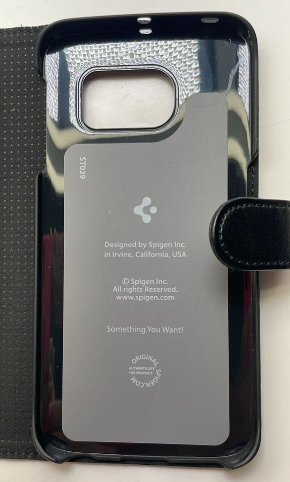 SPIGEN Wallet S Case for Samsung Galaxy S6 Edge - Black - Image 4 of 4