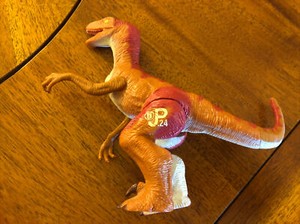 Red Velociraptor JP24 Jurassic Park Battling Raptors Replacement Figure 1996 90s | eBay