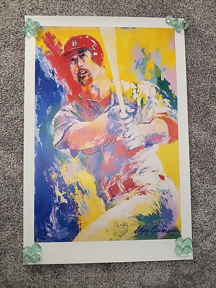 Litografía MARK McGWIRE LeRoy Neiman Edición Limitada 31 y 13/16 × 21 y 1/8 W Certificado de Autenticidad Foto 2 de 4