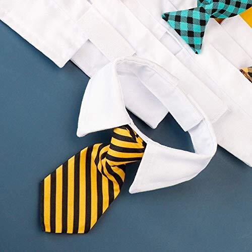 Cat Tie, 6 Pack Cat Necktie with Suit White Collar Various 8.8"-10.5" - Picture 5 of 6