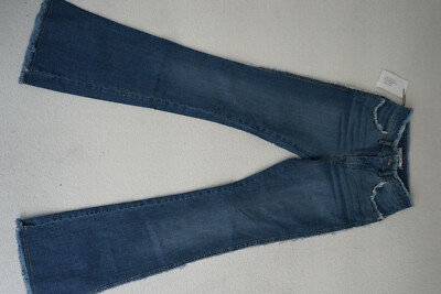 SCHOOL RAG Damen Jeans flare bootcut stretch Hose 28/32 W28 L32 blau dünn NEU.