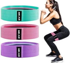 Reazeal Booty Band 3-Different Resistance Levels Non-Slip Design for Glute Hips