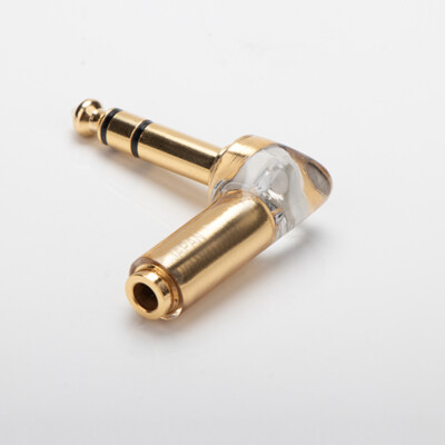 Audio 4.4mm Female to 6.35mm Male Plug HiFi Earphone Adapter Converter L-Shape