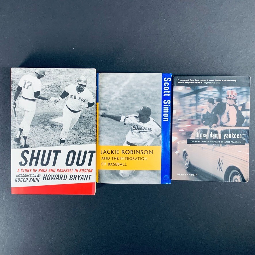 Race in MLB Jackie Robinson and Brooklyn Dodgers, Yankees & Red Sox Lot of 3