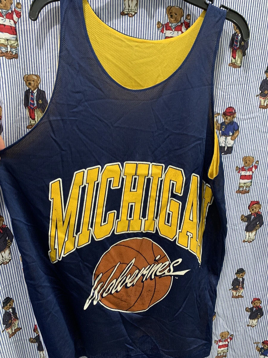 Michigan Wolverines Basketball Reversible Practice Jersey Vtg 90s