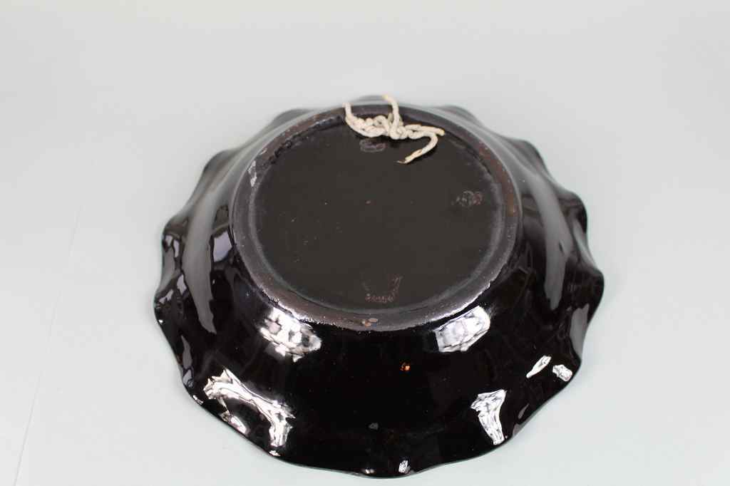 Ceramics Jewelry Dish/Bowl/Wall Plate Handpainted Floral Decoration