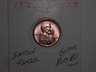 wheat penny 1936S GEM RED BU 1936-S GEM RED UNC LUSTER LINCOLN CENT LOT #7