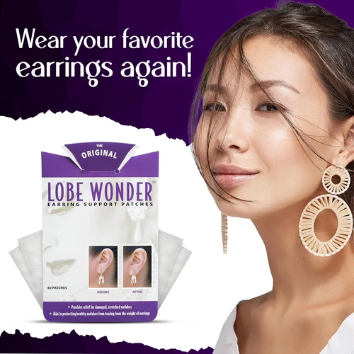 Lobe Wonder - the ORIGINAL Ear Lobe Support Patch for Pierced Ears - Eliminates  image 8