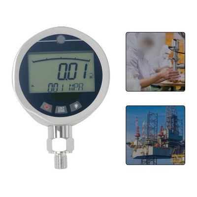 Edelstahl Manometer Digital 0 4MPa bis 0 60MPa mit Hintergrundbeleuchtung