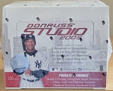 2005 DONRUSS STUDIO FACTORY SEALED HOBBY BOX!!! 24 Packs/Box, 6 Cards/Pack