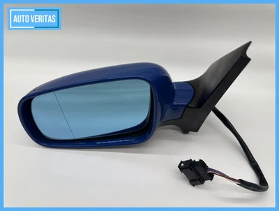 Audi A4 Left Exterior Mirror Blue E1010509 Original E1010509 - Image 1 of 4