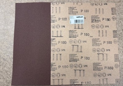 Wolfcraft - Körnung P 180 - Schleifpapier - 2856000 -  Metall & Stahl - neu -
