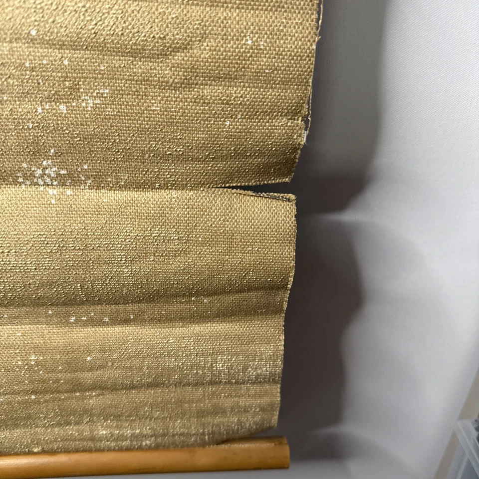 Old Italian Painting Scroll hand painted Oil painting on canvas W/wood Handles - Image 4 of 4