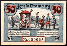 DRAMBURG / DRAWSKO POMORSKIE 1920  Sanding Mill  Complete German Notgeld Poland