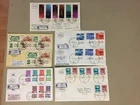 Five israel registered fdc with 6,7,8 stamps(x)