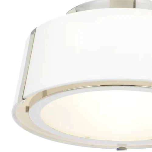 Crystorama Fulton 2-Light 12" Ceiling Light in Polished Nickel - Picture 4 of 5