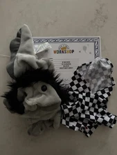 2025 Build A Bear Emo Axolotl UNSTUFFED w/ Check Hoodie Animal Plush NEW IN HAND