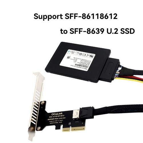 PCIe 4.0 X4 to SFF-8611 & SFF-8612 Adapter Converter PCIE X4 to Oculink3943 - Afbeelding 7 van 7