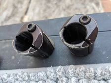 Wheelchair Foot Plate Clamp Pair 1-1/4" x 3/4" For Tilite ZR ZRA Aero Z