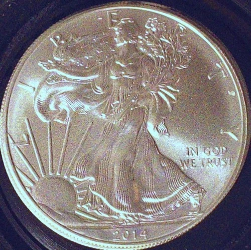 3 - 2014 WALKING LIBERTY SILVER DOLLARS   UNCIRCULATED