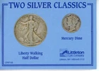 Littleton Coin Company Two Silver Classics Walking Liberty & Half Mercury Dime