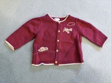 Janie And Jack Red Sweater 6-12 Months Airplane Vehicles